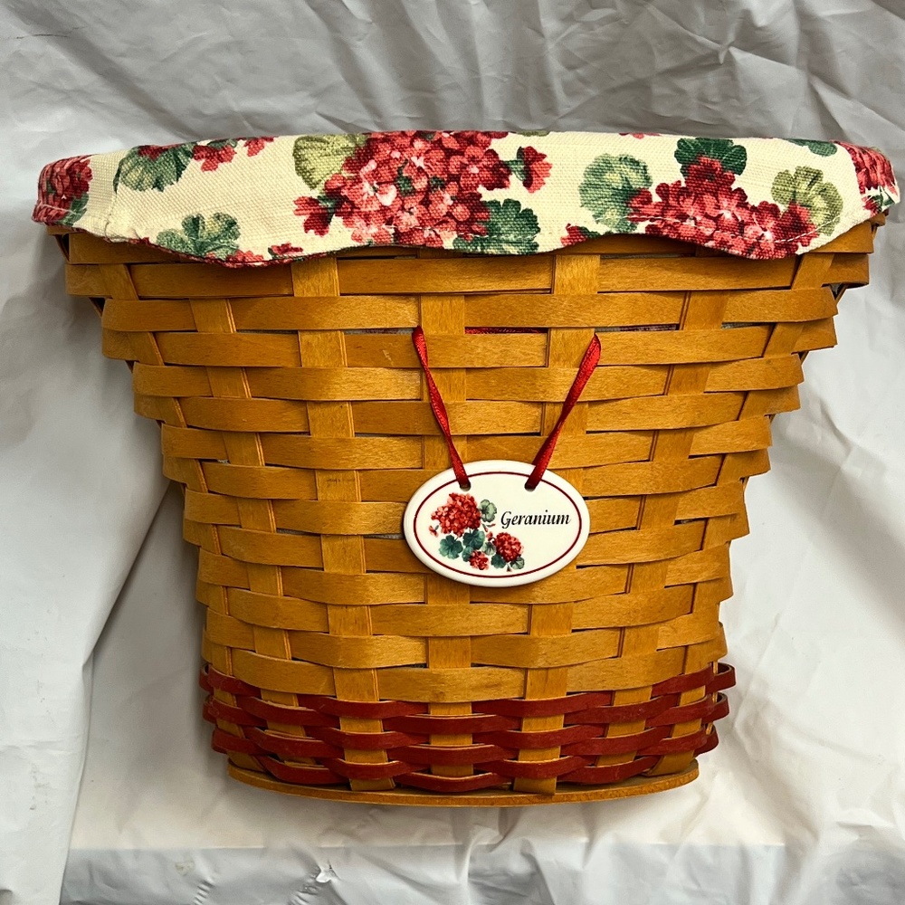 Longaberger May Geranium Basket 2002